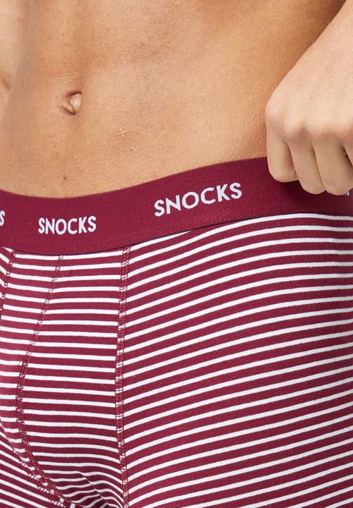 Produktbild Snocks Boxershorts mit Streifen (M, 6er Pack)