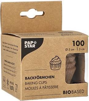 Produktbild Papstar Backf”rmchen, aus Kakaoschalen, 50 mm, natur (5 cm)