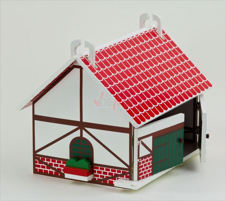 Produktbild Dema Kinder Holz Spielzeug Bauernhof Farm Set m. Puppen Tiere Stall Hof Holzspielzeug