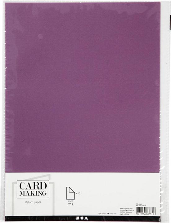 Produktbild Creativ Company Pergamentpapier A4 Lila, 10 Blatt (100 g/m², 10 x)