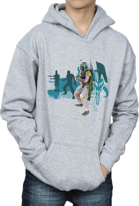 Immagine prodotto Star Wars Boba Fett Modern Felpa con Cappuccio Ragazzi (152, 158)