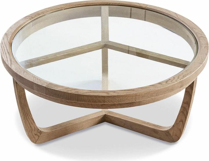 Produktbild Loberon Couchtisch Gradn Enclos braun/klar (38 x 80 cm)