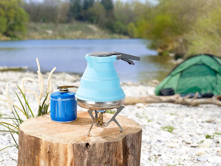 Produktbild Rosenstein & Söhne Faltbarer Silikon-Camping-Wasserkessel