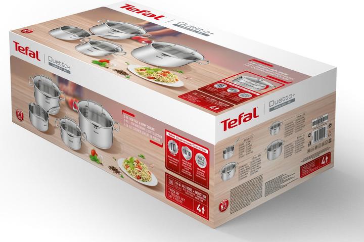 Produktbild Tefal Duetto+ (24 cm, Kochtopf, Edelstahl)