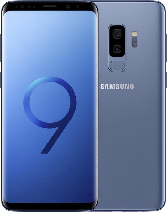 Samsung Galaxy S9+ EU (64 GB, Coral Blue, 6.20", Hybrid Dual SIM, 12 Mpx, 4G)