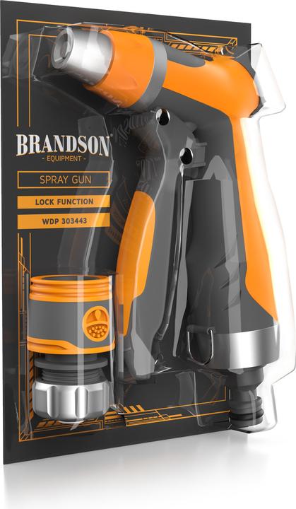 Image du produit Brandson Douchette de jardin, arroseur de jardin, pistolet d'arrosage, débit réglable, poignée pistolet