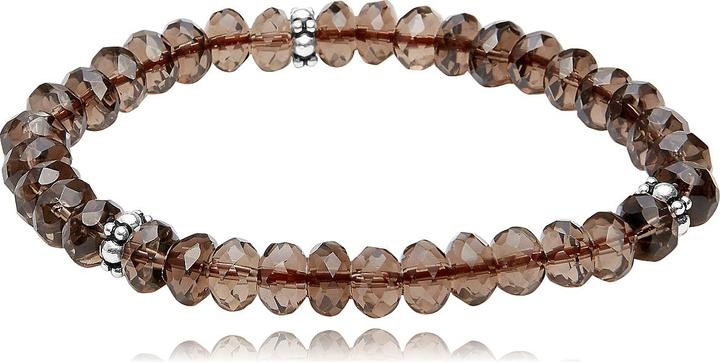 Leyda Rauchquarz Armand mit Silber 925 (19 cm, Silber 925, Stein)