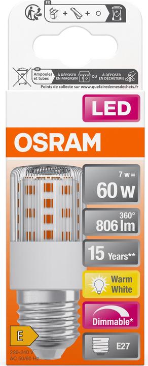 Produktbild Osram Led Special T Slim (E27, 7.30 W, 806 lm, 1 x, E)