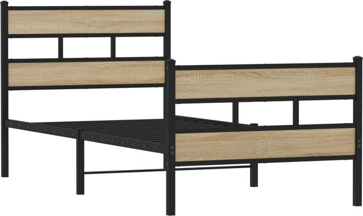 Produktbild VidaXL Metallbett Bett Bettgestell Lattenrost Doppelbett ohne Matratze 160x200cm (160 x 200 cm)