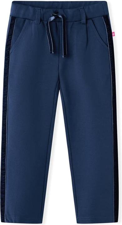Produktbild VidaXL Kinderhose mit Schwarzen Zierleisten Marineblau (128)