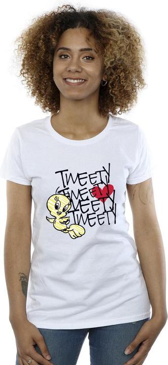 Immagine prodotto Looney Tunes Tweety Love Heart Maglietta Donna (XXL)