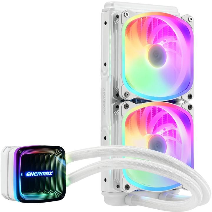 Image du produit Enermax AQUAFUSION ADV ARGB Snow White 240 AIO CPU Watercooling Intel LGA1700 AM5 Ready,250W+ TDP