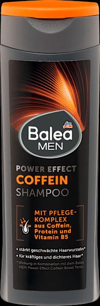 dm Balea MEN Shampoo Power Effect Coffein (250 ml, Flüssiges Shampoo)