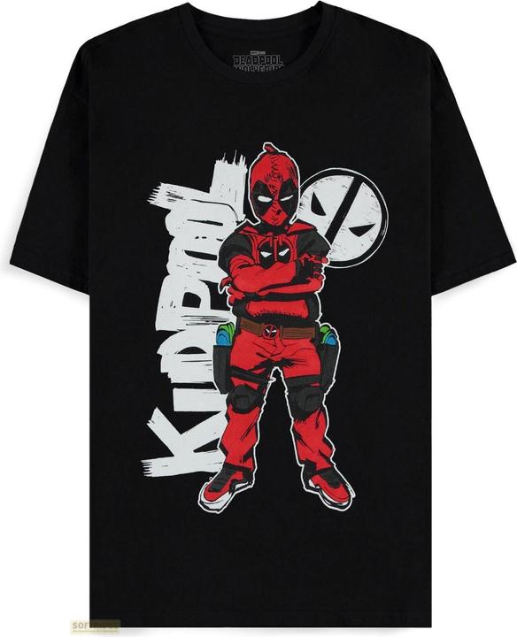 Difuzed Deadpool - Kidpool Boy Stance - Men's Short Sleeved T-shirt - L (L)