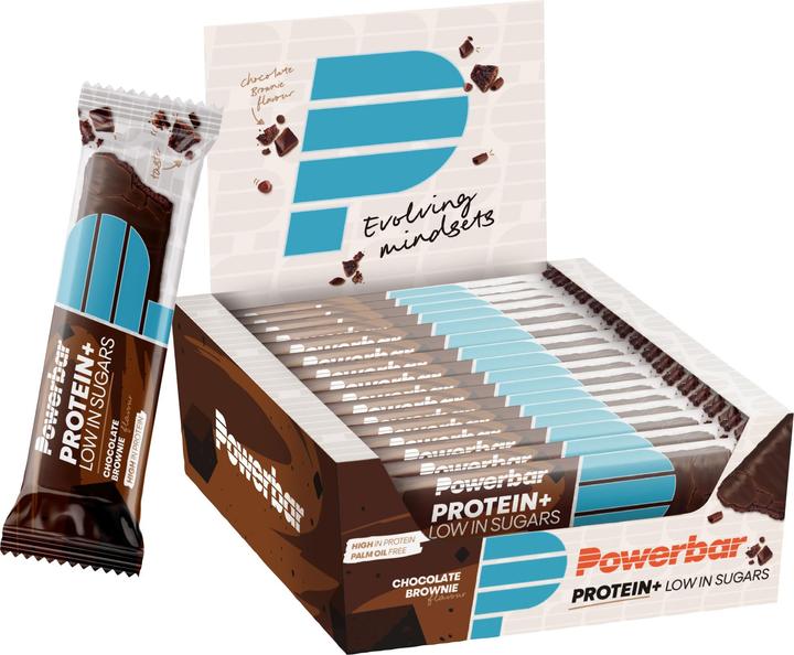 Actual product image Powerbar Protein Plus Low Sugar (Chocolate, Brownie, 16 pcs., 560 g)