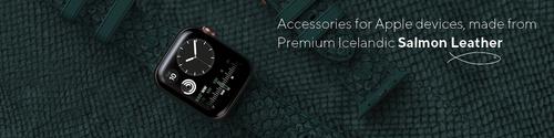 Image du produit Njord Jord Watch Strap For (44 mm, 45 mm, Cuir végétalien, Cuir de saumon, Fermeture en acier inoxydable)