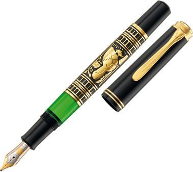 Produktbild Pelikan Füllhalter M700 Toledo B Etui (Schwarz, Gold, Grün, 1 x)