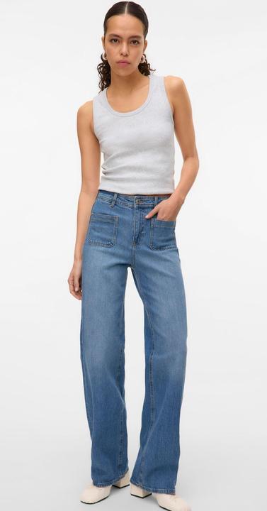 Produktbild Vero Moda VMTESSA Hohe Taille Weiter Beinschnitt Jeans Weit geschnitten (W30/L32)
