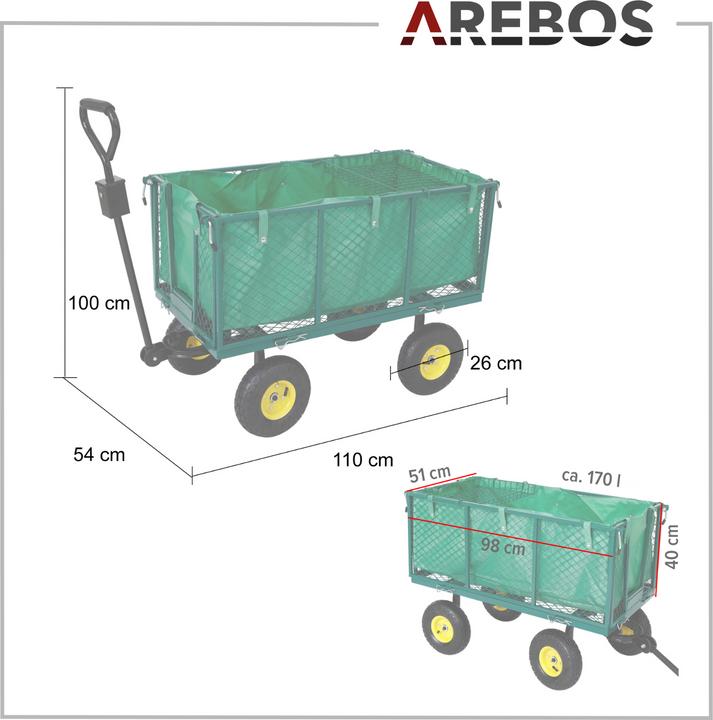 Image du produit Arebos Chariot à bras