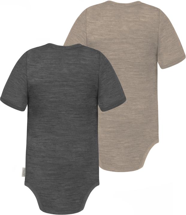 Produktbild Normani 2er Set Baby Merino Body Kurzarm „Tauranga" - 9293 (98)