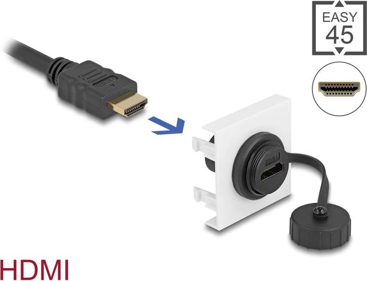 Produktbild Delock Easy 45 HDMI Modul 45 x 45 mm (0.05 m, HDMI)