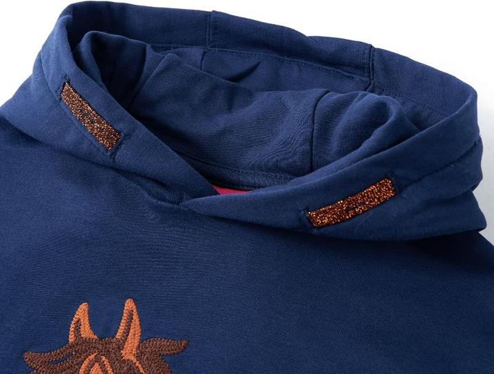 Immagine prodotto VidaXL Maglia con cappuccio per bambini blu navy 104,Materiale: 95 (104)