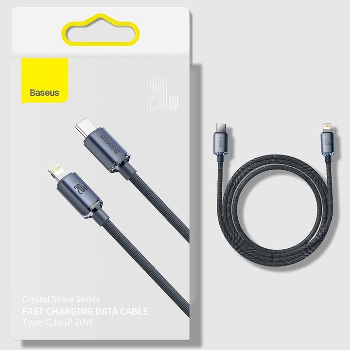Produktbild Baseus Crystal Shine Series Fast Charging Data Cable Type-C to iP 20W 1.2m Purple (1.20 m, USB 2.0)