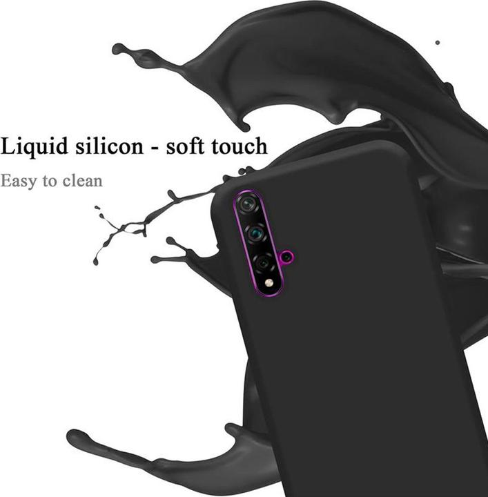 Actual product image Cadorabo TPU Liquid Silicone Case Cover (Huawei Nova 5T, Honor 20s, Huawei P20)