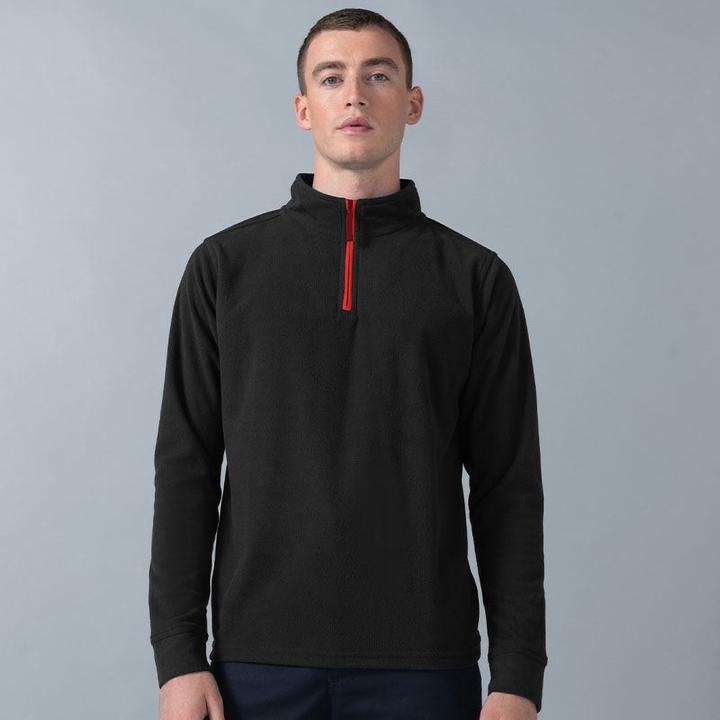 Immagine prodotto Finden & Hales Top in pile con zip al collo e maniche lunghe (M)