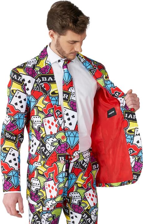 Actual product image OppoSuits Casino Icons party suit (S)