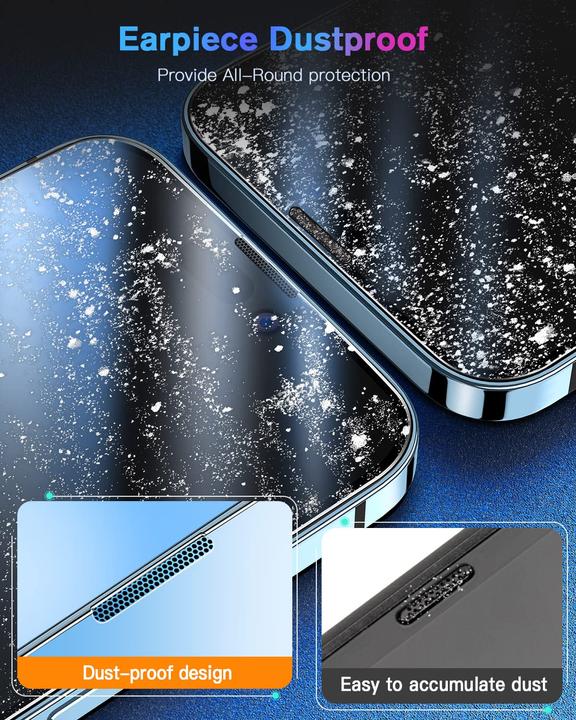 Actual product image PhoneLook Fully protective glass with automatic mounting system against bubbles and dust 3D (1 Piece, Apple iPhone 15 Pro Max)