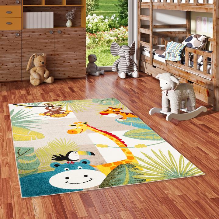 Image du produit Pergamon Kinder Teppich Softstar Kids Tierwelt (120 x 170 cm)