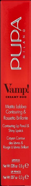 Actual product image Pupa Milano Pupa Vamp! Creamy Duo Cherry Red 11 (012 Cherry Red)