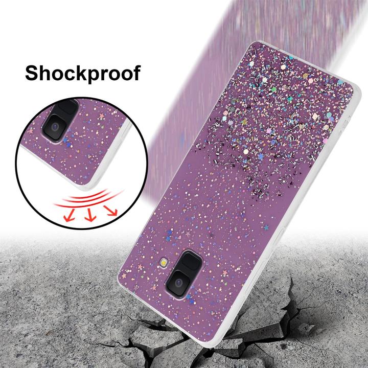Actual product image Cadorabo TPU cover sparkling glitter (Samsung Galaxy J6 (2018))