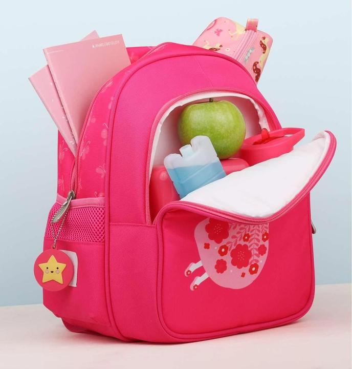 Actual product image A Little Lovely Company Backpack with iso compartment Fairy BPFAPI37 pink 27x32x19cm