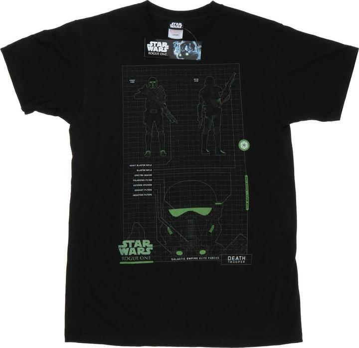 Star Wars Rogue One Death Trooper Schematic TShirt