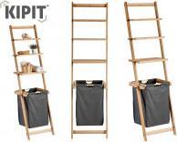 Actual product image Kipit gray laundry basket shelf