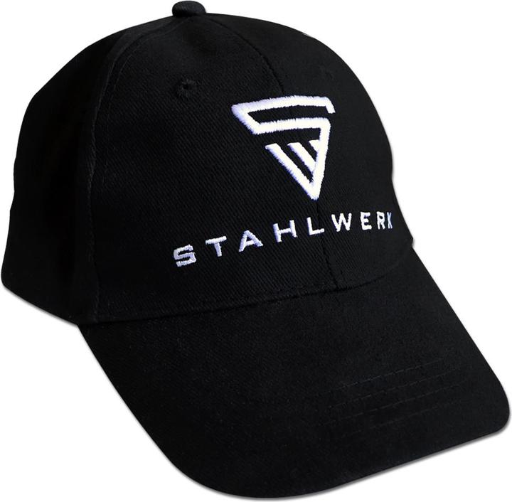 Produktbild Stahlwerk Kappe Baseball Cap Merchandise Fanartikel schwarz mit weissem Stick (One Size)