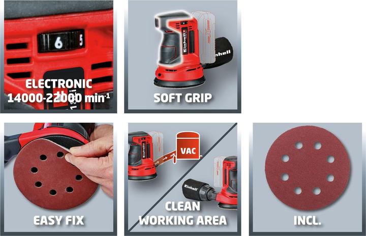 Productafbeelding Einhell TE-RS 18 Li (Excentrische schuurmachine, 0 W)