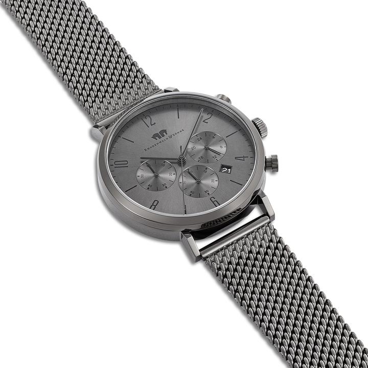 Produktbild Herren Chronograph Arakon Edelstahl grau - 26537 (Chronograph, 42 mm)