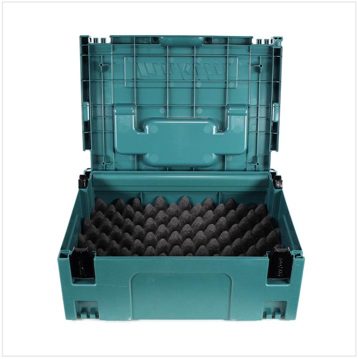 Productafbeelding Makita MAKPAC 3 systeemkoffer - met universeel inzetstuk voor 18 V accu gereedschap