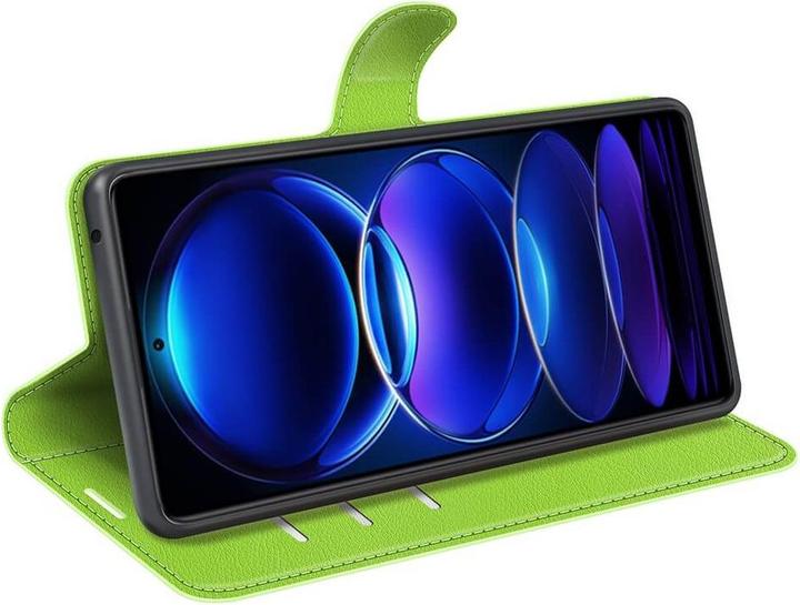 Produktbild Cover-Discount Xiaomi Poco X5 Pro - Leder Etui Hülle grün (Xiaomi Poco X5 Pro, Xiaomi Redmi Note 12 Pro 5G)
