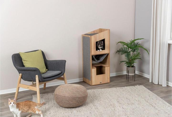 Immagine prodotto Trixie Torre del gatto (105 cm, Grigio, Marrone)