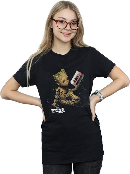 Image du produit - T-shirt GUARDIANS OF THE GALAXY GROOT TAPE - Femme (M)
