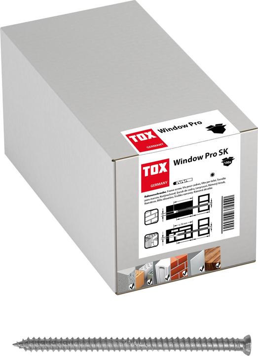 Actual product image Tox Frame screw Window Pro SK 7,5x132 mm, 100 pcs. (100 pcs.)