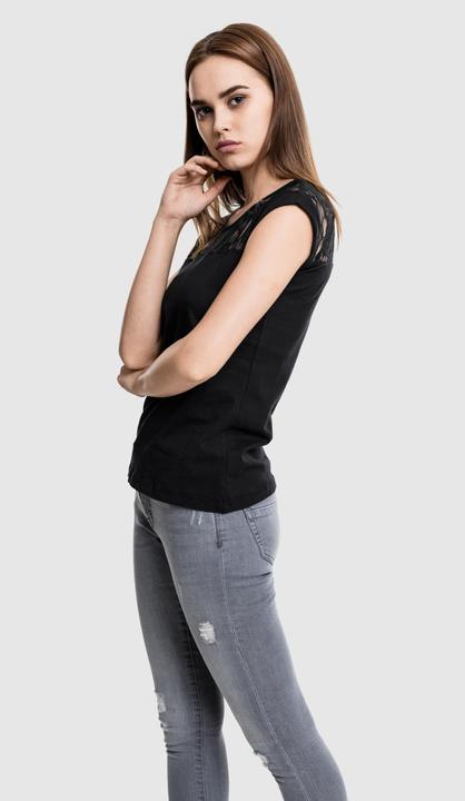 Produktbild Urban Classics Ladies Top Laces Tee (XS)