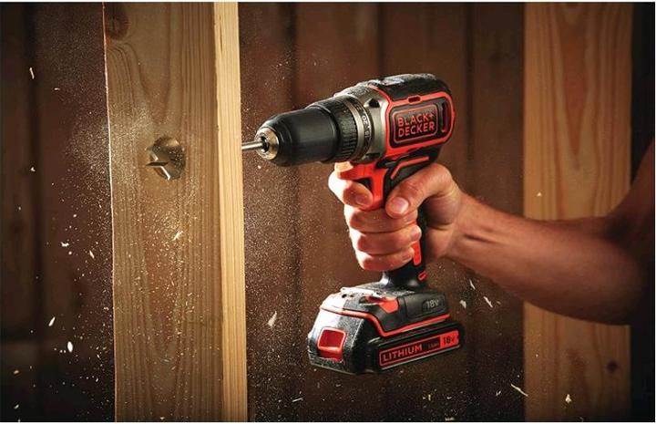 Actual product image Black & Decker Cordless drill screwdriver BL186K (Rechargeable battery operated)
