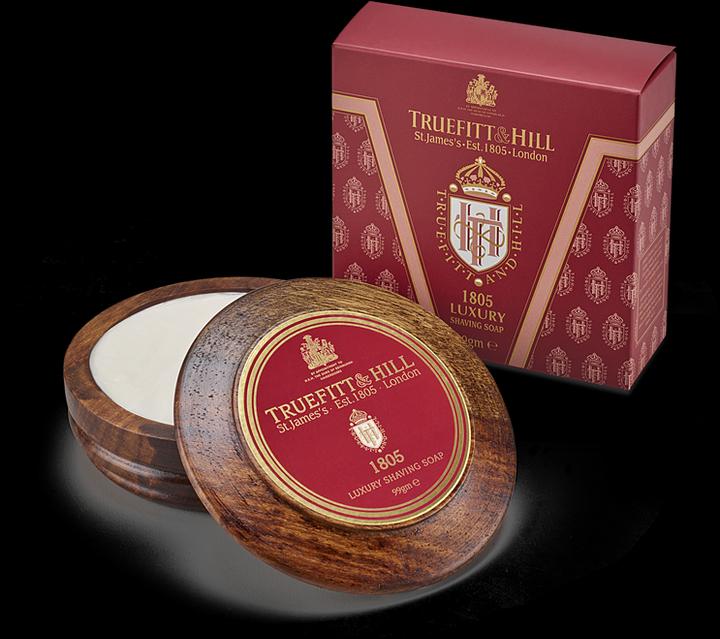 Actual product image Truefitt & Hill Shaving soap 1805 in a wooden jar (Shaving soap)