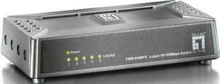 Actual product image LevelOne FSW-0508TX: 5Port Switch (5 Ports)