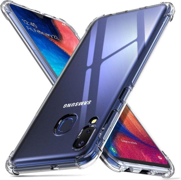 Actual product image Screenguard Samsung Galaxy A20e Case Crystal Soft Airbag Bumper (Samsung Galaxy A20e)